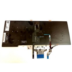 Tastatura Laptop, Dell, Latitude 7400, P100G, P100G001, K0GVM, 0K0GVM, iluminata, Dual Point, neagra, layout UK