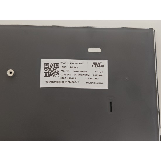 Tastatura Laptop, Lenovo, ThinkPad P15v Gen 3 Type 21D8, 21D9, 21EN, 21EM, iluminata, neagra, layout US