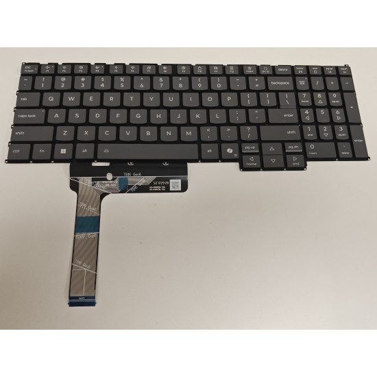Tastatura Laptop, Lenovo, IdeaPad Pro 5 16IAH10 Type 83JM, iluminata, gri, layout US