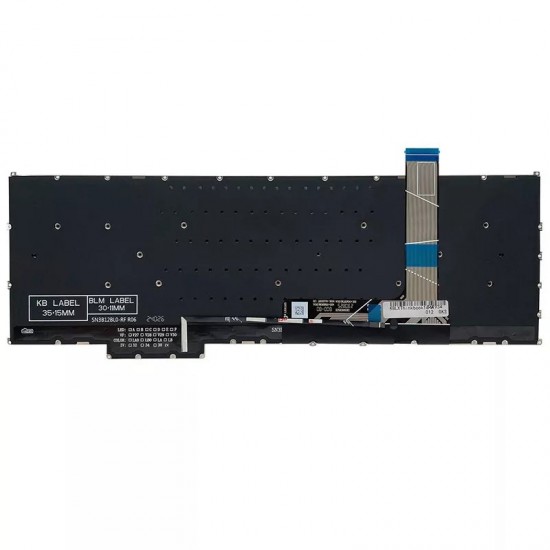 Tastatura Laptop, Lenovo, IdeaPad Pro 5 16IAH10 Type 83JM, iluminata, gri, layout US