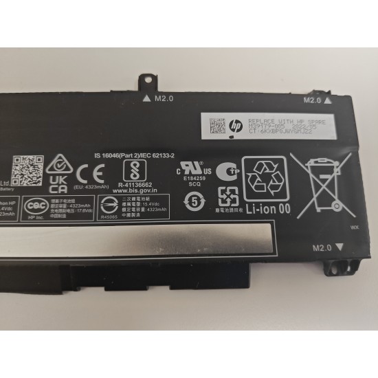Baterie Laptop Gaming, HP, Omen 17-CK, M38822-1D1, HSTNN-IB9V, M39179-005, WK04XL, 15.4V, 4323mAh, 70.07Wh