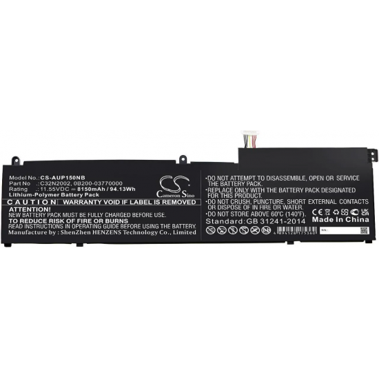 Baterie compatibila Laptop, Asus, ZenBook Pro 15 Q528E, Q528EH, 0B200-03770000, CS-AUP150NB, C32N2002, 11.55V, 8150mAh, 94.13Wh