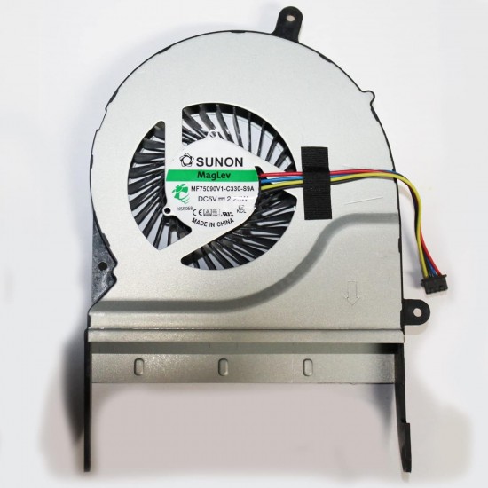 Cooler Laptop Gaming, Asus, ROG GL551J, GL551JM, GL551JK, GL551JW, GL551JX, GL551V, GL551VW, 13NB05T1T24011, MF75090V1-C330-S9A, 4 pini