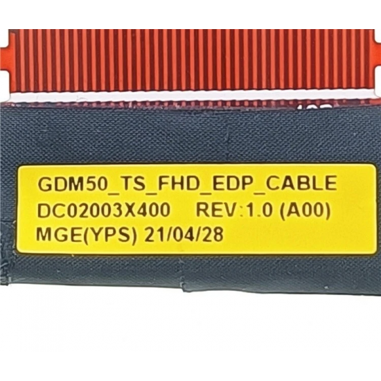 Cablu video LVDS Laptop, Dell, 15 DC15250 P112F, P112F010, GVNW4, 0GVNW4, DC02003X400, GDM50, touchscreen, FHD, EDP CABLE, 60Hz, 40 pini