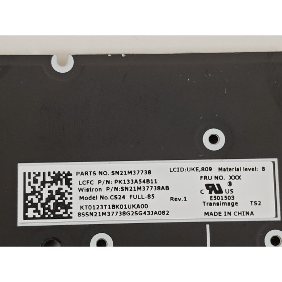 Tastatura Laptop, Lenovo, ThinkPad T14s Gen 5 Type 21LS, 21LT, iluminata, neagra, layout UK