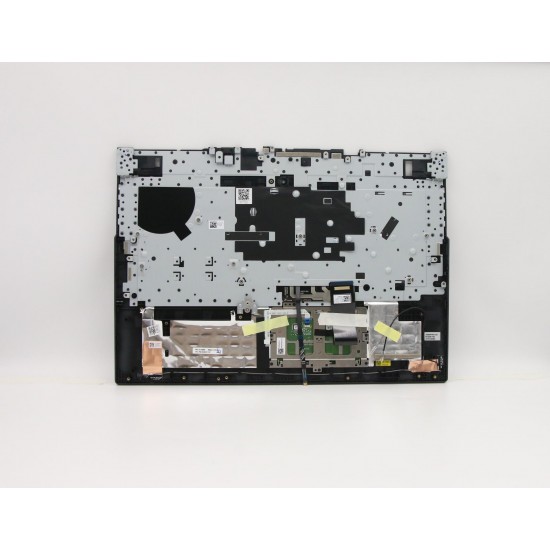 Carcasa superioara cu tastatura palmrest Laptop, Lenovo, Legion 5-17IMH05 Type 82B3, AP1HZ000300, AM1HZ000300, ET1P200100, GY750, iluminata, gri inchis, layout US