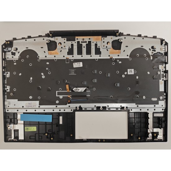 Carcasa superioara cu tastatura palmrest Laptop Gaming, HP, Pavilion 15-DK, 15T-DK, TPN-C141, AP2K8000310, L57593-271, L57593-001, AP2K8000310, AM2K8000400, iluminata, verde, US, SH