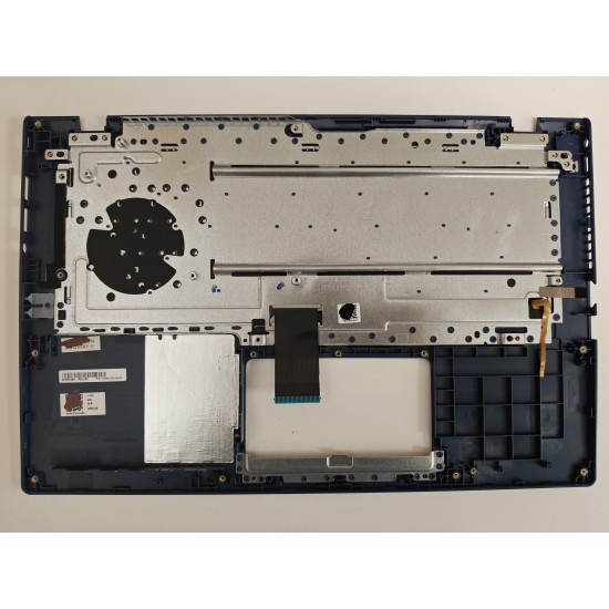 Carcasa superioara cu tastatura palmrest Laptop, Asus, VivoBook 14 S409D, S409DA, 90NB0Q94-R33US0, 13NB0MS4P02024-3, 39XKPTAJN60, FBXKP010010, X409JA-1B, iluminata, albastra, layout US