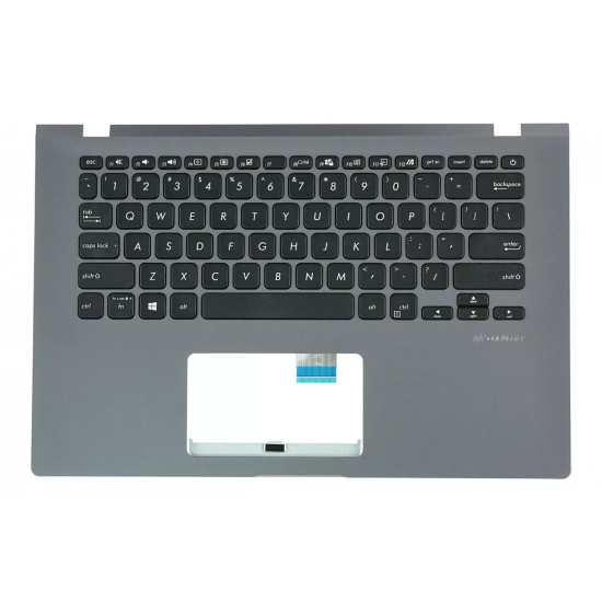 Carcasa superioara cu tastatura palmrest Laptop, Asus, VivoBook 14 E409D, E409DA, 90NB0Q22-R30US0, 13NB0MS2P03015-3, 39XKPTAJN00, X409MA-1G, gri, layout US