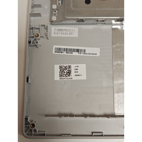 Carcasa superioara cu tastatura palmrest Laptop, Asus, VivoBook 14 A409F, A409FA, A409FJ, 90NB0Q91-R33US0, 13NB0MS1P02013-3, 39XKPTAJN30, FBXKP010010, X409JA-1S, iluminata, argintie, layout US