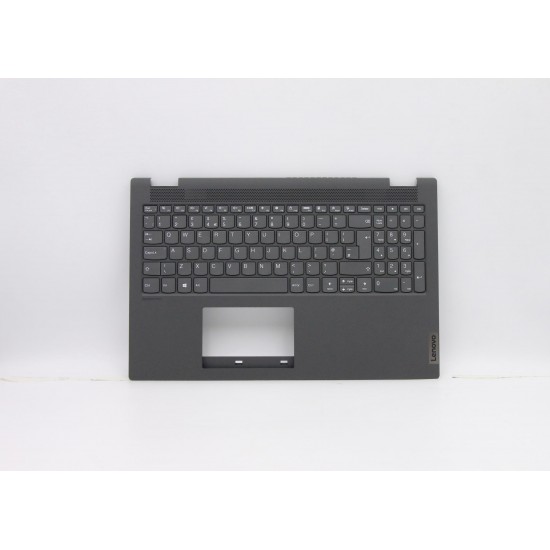 Carcasa superioara cu tastatura palmrest Laptop, Lenovo, Flex 5-15IIL05 Type 81X3, 5CB0Y99187, 4600K1140002, gri, layout UK