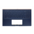 Carcasa superioara cu tastatura palmrest Laptop, Asus, ZenBook 15 UX533FAC, 90NB0NK1-R30UK0, 13NB0NM1P01011-1, 13NB0NM5AM0211, 13N1-9DA0611, UX534FT-2B, 13NB0NMXM05X1X, iluminata, albastra, layout US/UK