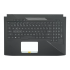 Carcasa superioara cu tastatura palmrest Laptop Gaming, Asus, ROG Strix GL503GE, GL503VM, 90NR0082-R30US0, EABKL004070, 3BBKLTAJNF0, 3RBKLTFJN30, GL503GE-1B, iluminata, RGB 4 Zone, neagra, layout US