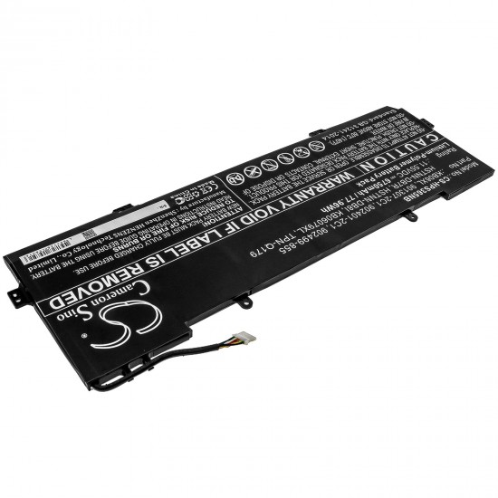 Baterie compatibila Laptop 2-in-1, HP, Spectre X360 15-BL, 15T-BL, TPN-Q179, 901307-2C1, 902401-2C1, 902499-855, CS-HPS365NB, HSTNN-DB7R, HSTNN-DB8I, KB06079XL, KB06XL, 11.55V, 6750mAh, 77.96Wh