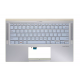 Carcasa superioara cu tastatura palmrest Laptop, Asus, ZenBook 14 BX431F, BX431FA, 90NB0MB1-R30US0, HQ20720607000, UX431FAC-3B, iluminata, albastru deschis, layout US