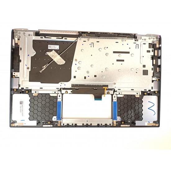 Carcasa superioara cu tastatura palmrest Laptop, Asus, ZenBook 14 BX431F, BX431FA, 90NB0MB1-R30US0, HQ20720607000, UX431FAC-3B, iluminata, albastru deschis, layout US