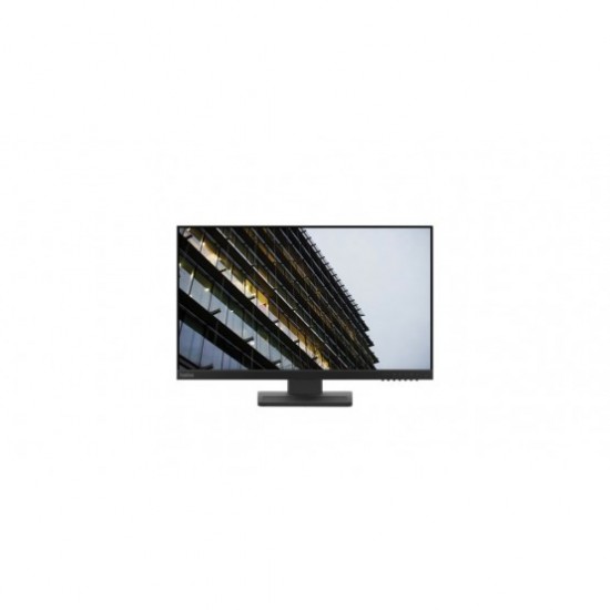 Monitor calculator Lenovo, ThinkVision E24-28, 23.8 Inch, IPS, Full HD 1920x1080, 60Hz, HDMI/DP/VGA, Boxe, Reglabil Pivot, VESA, Negru, pentru Desktop/PC