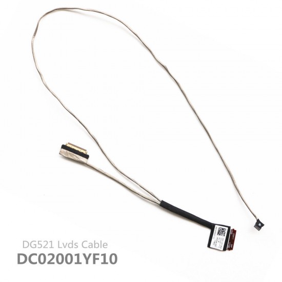 Cablu video LVDS Laptop, Lenovo, IdeaPad 320-15IKB Type 80XL, 80YE, 81BG, 81BT, 5C10P38020, DC02001YF00, DC02001YF10, DC02001YF20, DG521, 30 pini