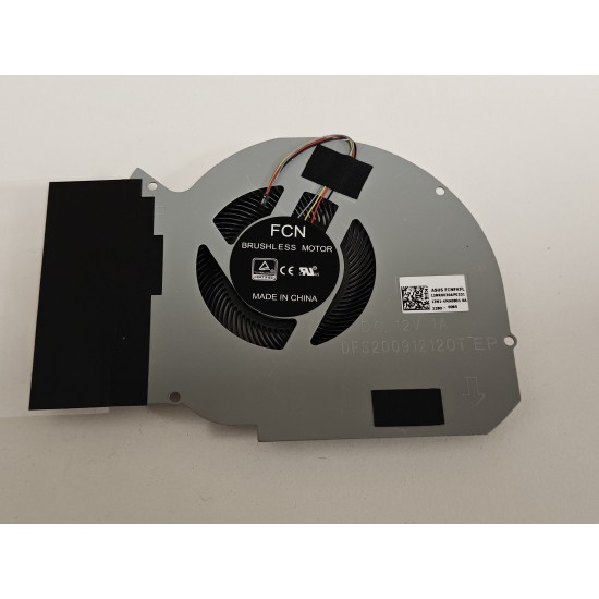 Cooler procesor Laptop Gaming, Asus, ROG Zephyrus M GM501GS, GM501GM, 13NR0030AP0201, 13N1-4MA0801, DFS200912120T, FKFL, CPU, 12V, 1A 