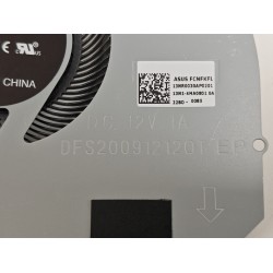 Cooler procesor Laptop Gaming, Asus, ROG Zephyrus M GM501GS, GM501GM, 13NR0030AP0201, 13N1-4MA0801, DFS200912120T, FKFL, CPU, 12V, 1A 