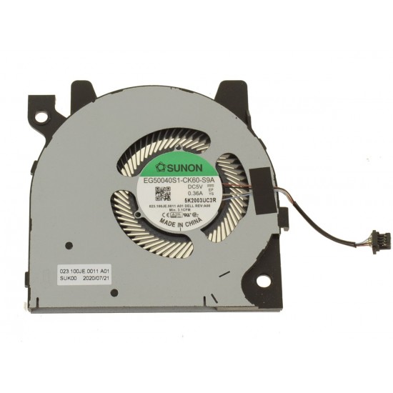 Cooler procesor Laptop 2-in-1, Dell, Inspiron 13 7300, P124G, P124G001, 99N5C, 099N5C, DFS5K123043638-FMCN, 023.100JE.0001, EG50040S1-CK60-S9A, 023.100JE.0011, 5V, 0.5A, CPU