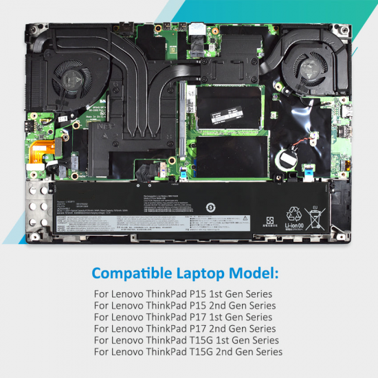 Baterie compatibila Laptop, Lenovo, ThinkPad T15g Gen 1 Type 20UR, 20US, 5B10W13959, 3ICP5/54/90-2, L19C6P71, 11.52V, 7970mAh, 94Wh