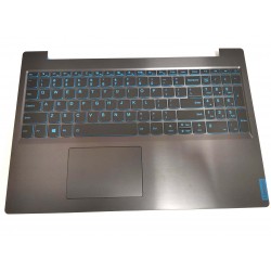 Carcasa superioara cu tastatura palmrest Laptop Gaming, Lenovo, L340-15IRH Type 81LK, 5CB0U42761, AP1B4000100, AM1B4000100, FG541, iluminata, neagra, layout US