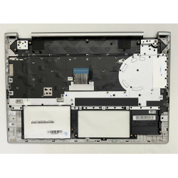 Carcasa superioara cu tastatura palmrest Laptop, HP, Pavilion X360 15-CR, 15T-CR, TPN-W132, L12731-001, 46M0EHCS0070, iluminata, gri, layout US
