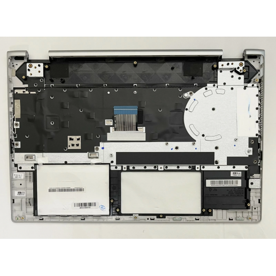 Carcasa superioara cu tastatura palmrest Laptop, HP, Pavilion X360 15-CR, 15T-CR, TPN-W132, L12731-001, 46M0EHCS0070, iluminata, gri, layout US