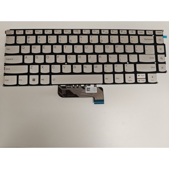 Tastatura Laptop, Lenovo, Yoga 9 14IRP8 Type 83B1, iluminata, argintie, layout US