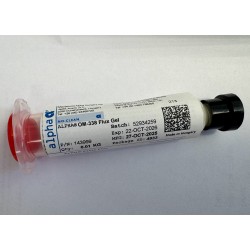 Flux gel Alpha OM-338 10ml,sintetic, cu colofoniu, fara halogenuri, pentru lipituri BGA, reflow, reballing