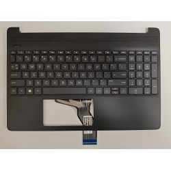 Carcasa superioara cu tastatura palmrest Laptop, HP, 15-DY, 15T-DY, FA0P5002010, iluminata, neagra, layout US