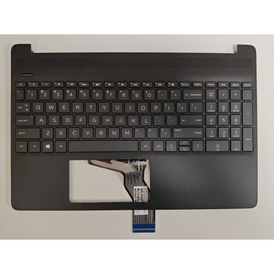 Carcasa superioara cu tastatura palmrest Laptop, HP, 15-DY, 15T-DY, FA0P5002010, iluminata, neagra, layout US