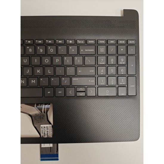 Carcasa superioara cu tastatura palmrest Laptop, HP, 15-DY, 15T-DY, FA0P5002010, iluminata, neagra, layout US