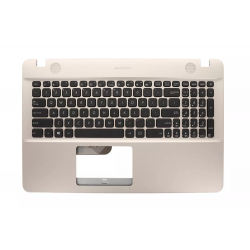 Carcasa superioara cu tastatura palmrest Laptop, Asus, R541U, R541UA, R541UJ, R541UV, 90NB0CG1-R32US0, 60PC01110030G, 39XKFTCJN00, X541UV-1A, aurie, layout US