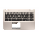Carcasa superioara cu tastatura palmrest Laptop, Asus, R541U, R541UA, R541UJ, R541UV, 90NB0CG1-R32US0, 60PC01110030G, 39XKFTCJN00, X541UV-1A, aurie, layout US