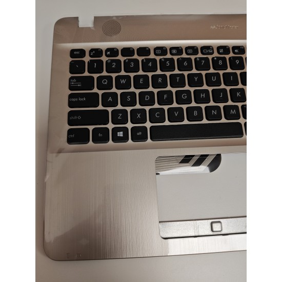 Carcasa superioara cu tastatura palmrest Laptop, Asus, R541U, R541UA, R541UJ, R541UV, 90NB0CG1-R32US0, 60PC01110030G, 39XKFTCJN00, X541UV-1A, aurie, layout US