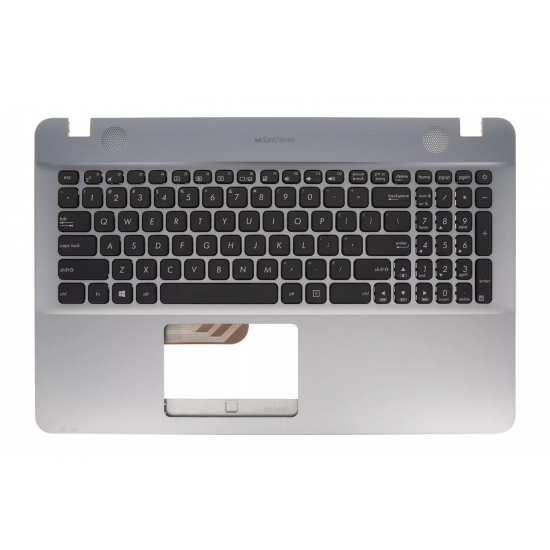 Carcasa superioara cu tastatura palmrest Laptop, Asus, A541U, A541UA, A541UJ, A541UV, 90NB0CG3-R32US0, 13NB0CG3P03016-2, 39XKFTCJN20, X541UV-1C, argintie, layout US