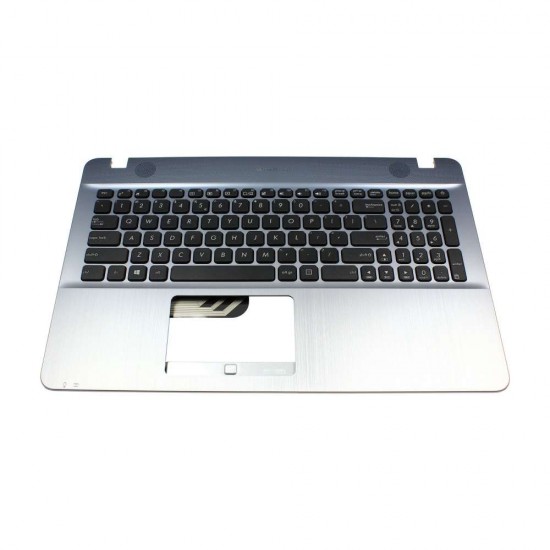 Carcasa superioara cu tastatura palmrest Laptop, Asus, A541U, A541UA, A541UJ, A541UV, 90NB0CG3-R32US0, 13NB0CG3P03016-2, 39XKFTCJN20, X541UV-1C, argintie, layout US