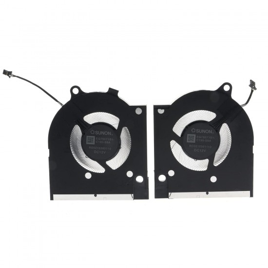 Set coolere Laptop Gaming, Dell, G15 5510, P105F, P105F001, DFSCK22115181T-FNCV, DFSCK221051820-FNCW, 12V, 1A