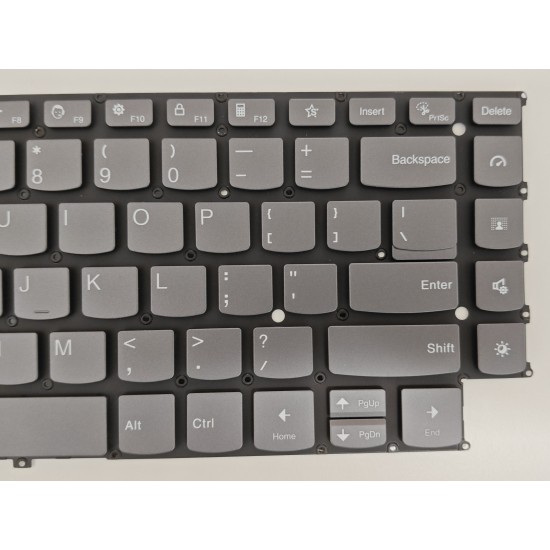 Tastatura Laptop, Lenovo, IdeaPad Yoga 9 14IAP7 Type 82LU, iluminata, gri, layout US