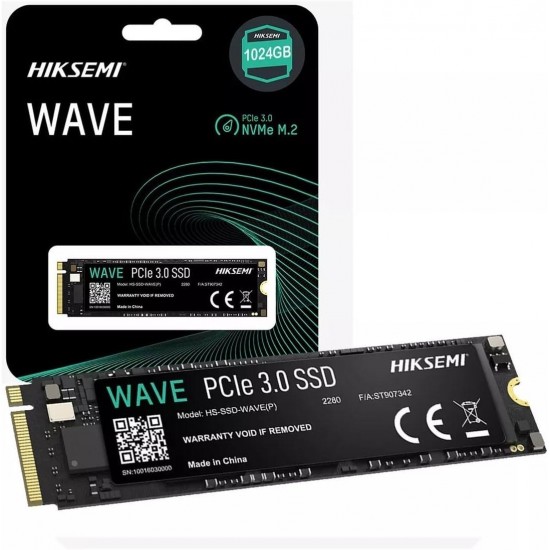 Solid State Drive (SSD) HIKSEMI, 1TB, PCIe Gen 3.0 x 4, NVMe M.2, HS-SSD-WAVE(P), 2450 MB/s, 2450 MB/s, Laptop/Desktop