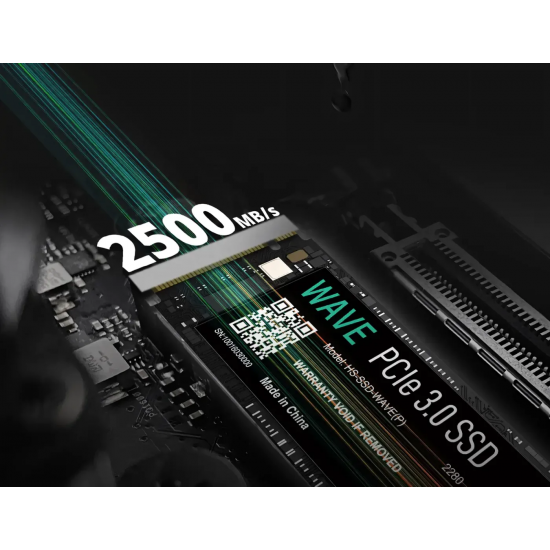 Solid State Drive (SSD) HIKSEMI, 1TB, PCIe Gen 3.0 x 4, NVMe M.2, HS-SSD-WAVE(P), 2450 MB/s, 2450 MB/s, Laptop/Desktop