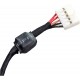 Mufa alimentare Laptop, Dell, Inspiron 15 7537, P36F001, G8RN8, 0G8RN8, 50.47L02.001, D0H50 DC IN CABLE