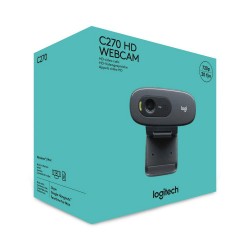 Camera web Logitech C270, HD 720p,(1280×720), webcam compatibil cu Zoom, Skype, Google, Meet