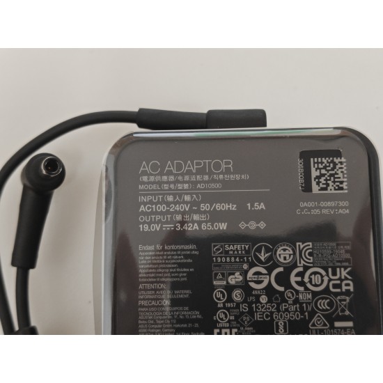 Incarcator Laptop, Asus, Pro Essential PU450C, PU450CD, 0A001-01052400, 0A001-00897300, AD10500, ADP-65GD D, 19V, 3.42A, 65W, mufa 4.5x3.0mm