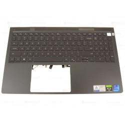 Carcasa superioara cu tastatura palmrest Laptop, Dell, Vostro 15 7510, P106F, P106F002, XV1DW, 0XV1DW, 460.0NA02.0013, iluminata, neagra, layout US