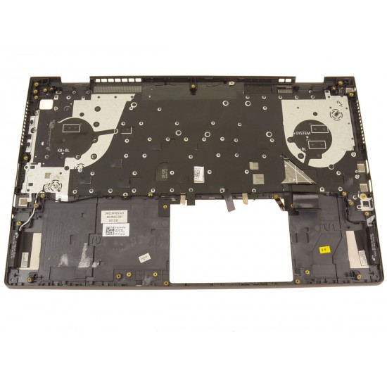 Carcasa superioara cu tastatura palmrest Laptop, Dell, Vostro 15 7510, P106F, P106F002, XV1DW, 0XV1DW, 460.0NA02.0013, iluminata, neagra, layout US