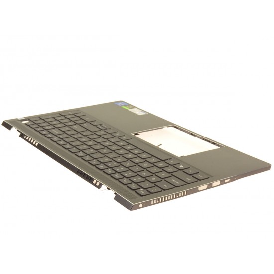 Carcasa superioara cu tastatura palmrest Laptop, Dell, Vostro 15 7510, P106F, P106F002, XV1DW, 0XV1DW, 460.0NA02.0013, iluminata, neagra, layout US