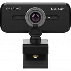 Webcam Creative Live, Sync V2 Full HD 1080p, Microfoane Duale, Camera web pentru PC si Laptop, Streaming si Video Conferinte, Negru Model - VF0880